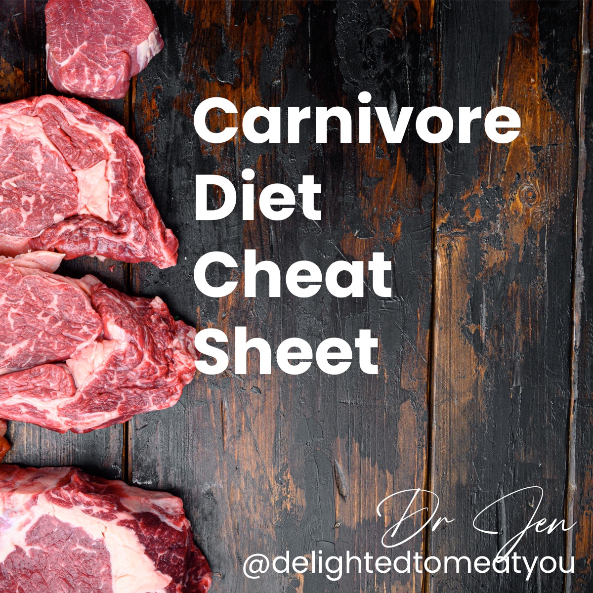 Carnivore Diet Cheat Sheet Delighted To Meat You